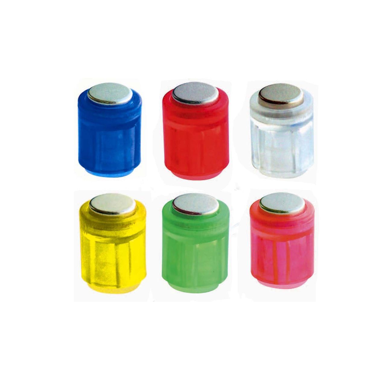 Magnete, 6er-Pack, bunt