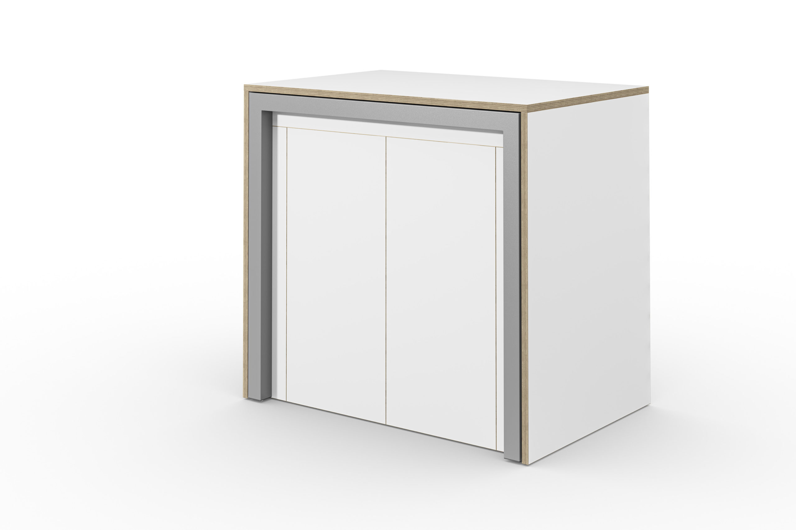 ALWINS Room and Boards Sideboard Tuer geschlossen Weiss scaled