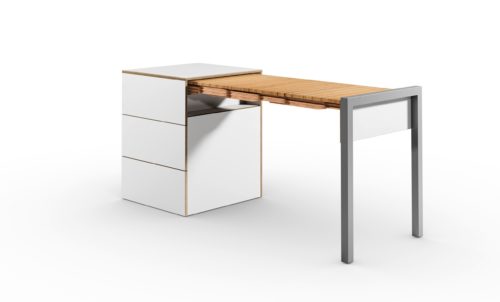 ALWIN SPACE BOX Schubladen geschlossen weiss Buche rechts scaled