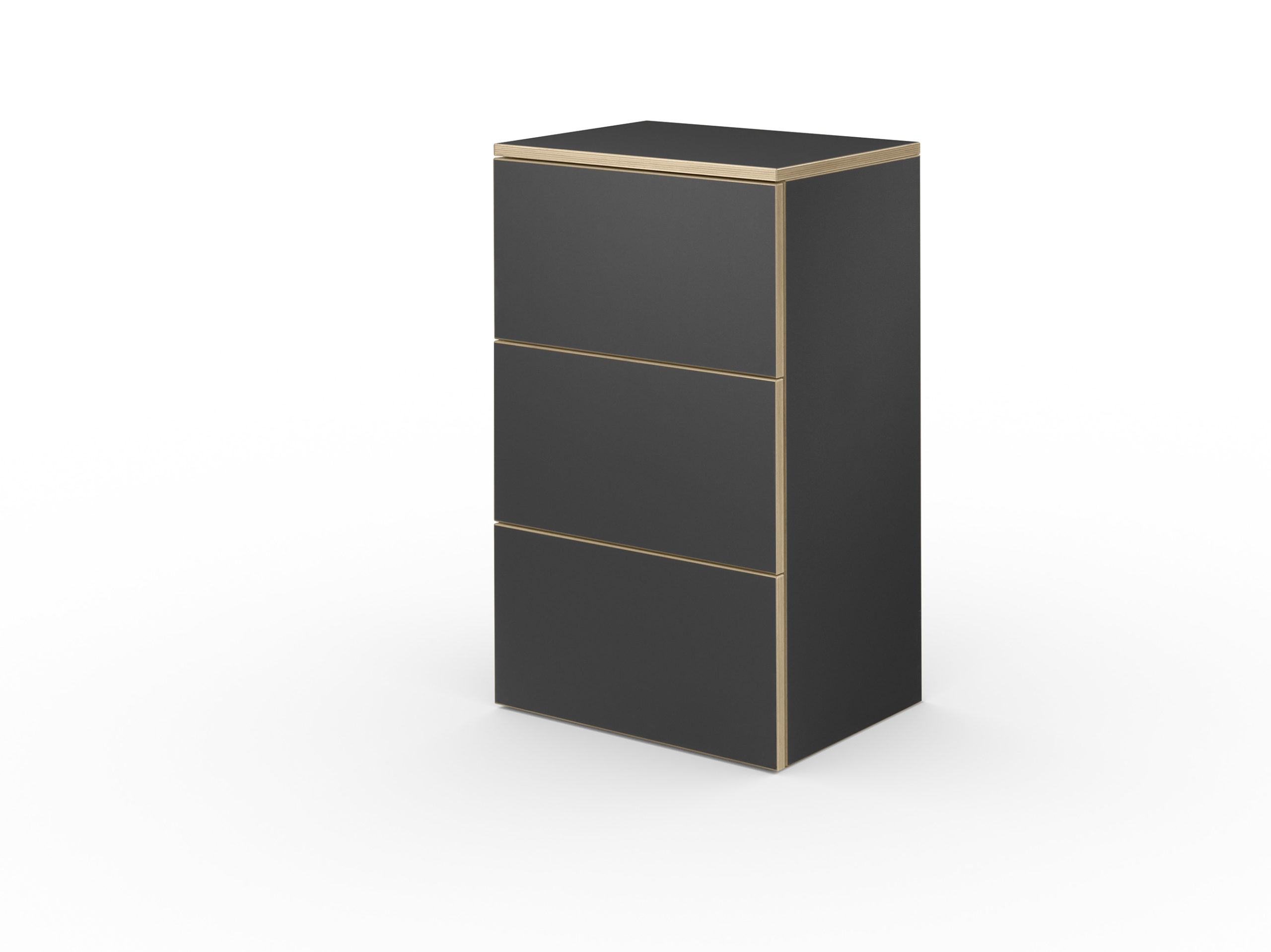 CL Cabinet Schwarz Schubladen geschlossen scaled