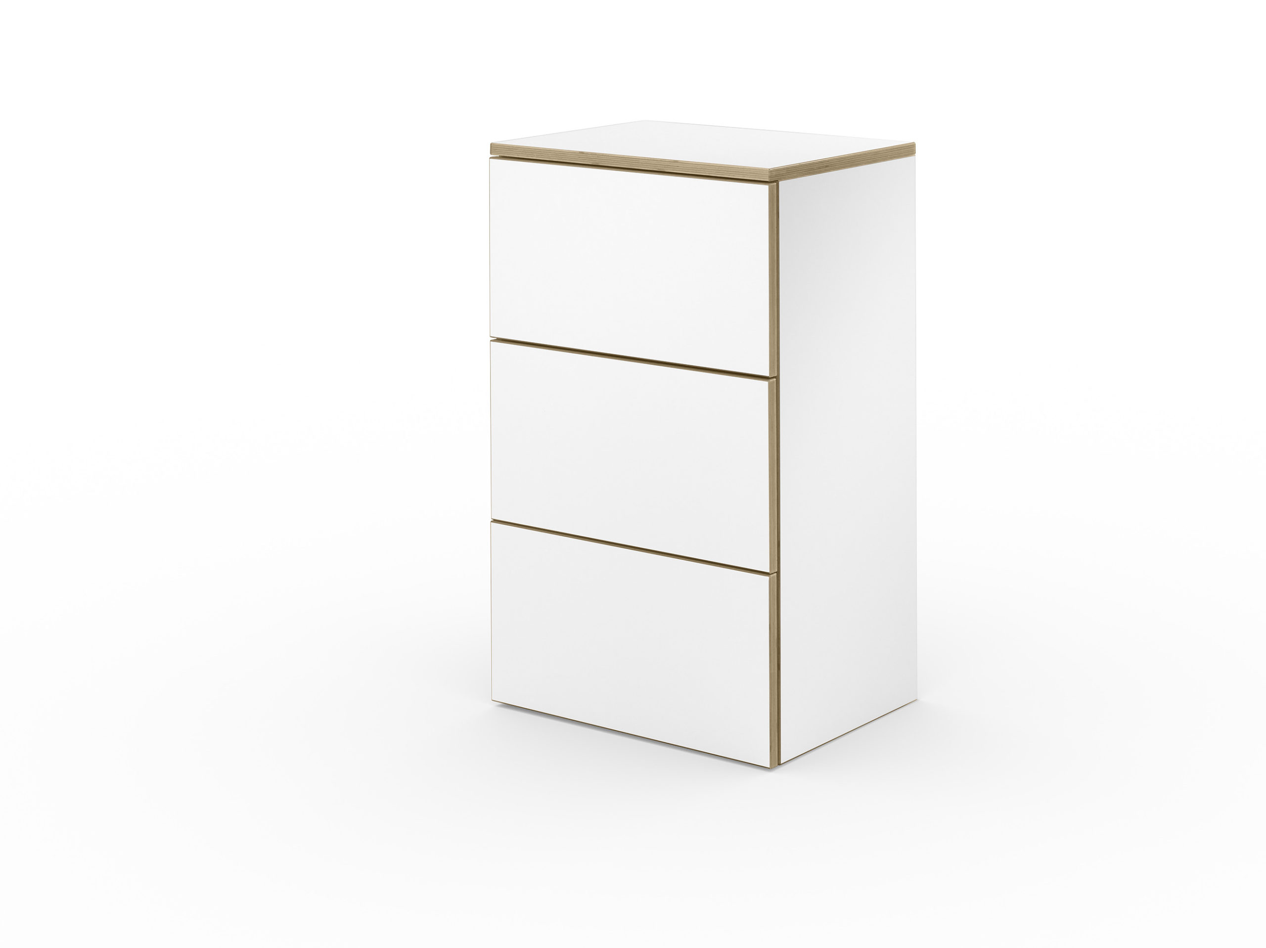 CL Cabinet Weiss Schubladen geschlossen scaled